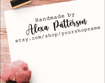 Custom Etsy Shop Stamp:  Website Stamp or Labels Stickers