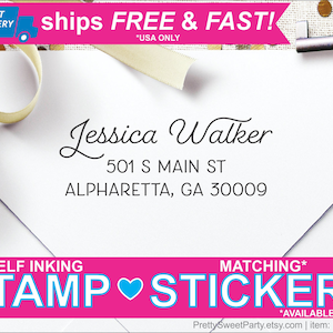 Personalized Self Inking Return Address Stamp  FRW2770 - SHIPS FAST! - Perfect Wedding, Bridal Shower or Housewarming Gift
