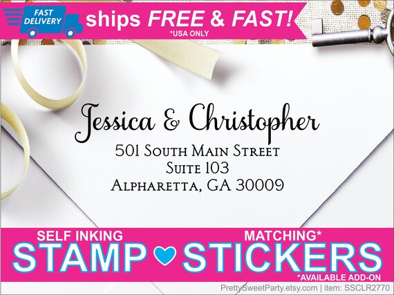personalized self inking return