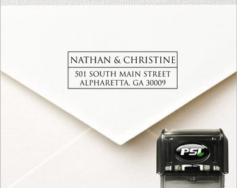Personalized Self Inking Return Address Stamp TRPL2770 - Great Wedding or Housewarming Gift!