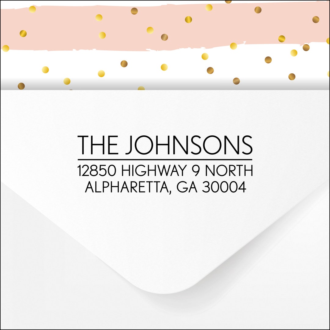 Address Stamp (self Inking) or Return Address Labels - Custom ...