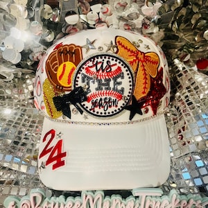 Custom Sports Trucker Hats! These are just a few examples of my sports hats. Whatever town, sport, color or mascot works!