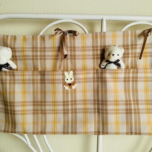 Baby sidebed, bed storage, bed organizer, baby nursery storage bag, diaper storage crib organiser  baby essentials