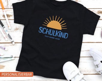 Personalized schoolchild T-shirt gift for first-graders | Schoolchild T-shirt gift for first-graders