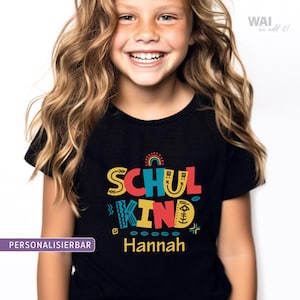 Children&#39;s T-Shirt Schoolchild personalized gift with name for school enrollment | Schoolchild T-Shirt with name gift for children at the start of school