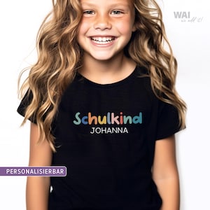 Children&#39;s T-Shirt Schoolchild personalized with name Gift for school enrollment School start|Schoolchild T-Shirt Gift for schoolchildren School start