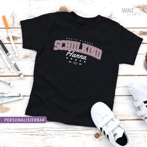 Schoolchild T-Shirt personalized gift school beginner start of school first grader|T-Shirt schoolchild with name gift first grade start of school