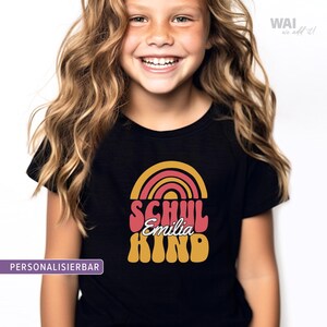 Schoolchild T-Shirt personalized gift for school beginners first graders back to school|Kids T-Shirt schoolchild first grade gift student
