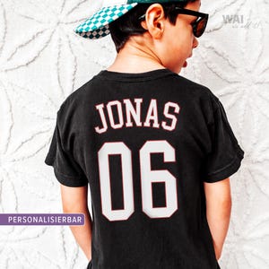 Birthday shirt personalized with number and name | Children&#39;s birthday gift | Children&#39;s T-shirt number & name | Name shirt | Children&#39;s jersey with name