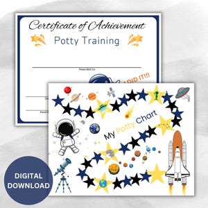 Astronauten-Töpfchen, Belohnungstabelle, Töpfchen-Training, druckbare Töpfchen, Jungen-Töpfchen, Weltraum-Töpfchen, Rockets