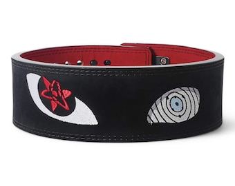 Leren hefriem Anime Villain Eyes: 10 mm/13 mm powerlifting-gymkleding