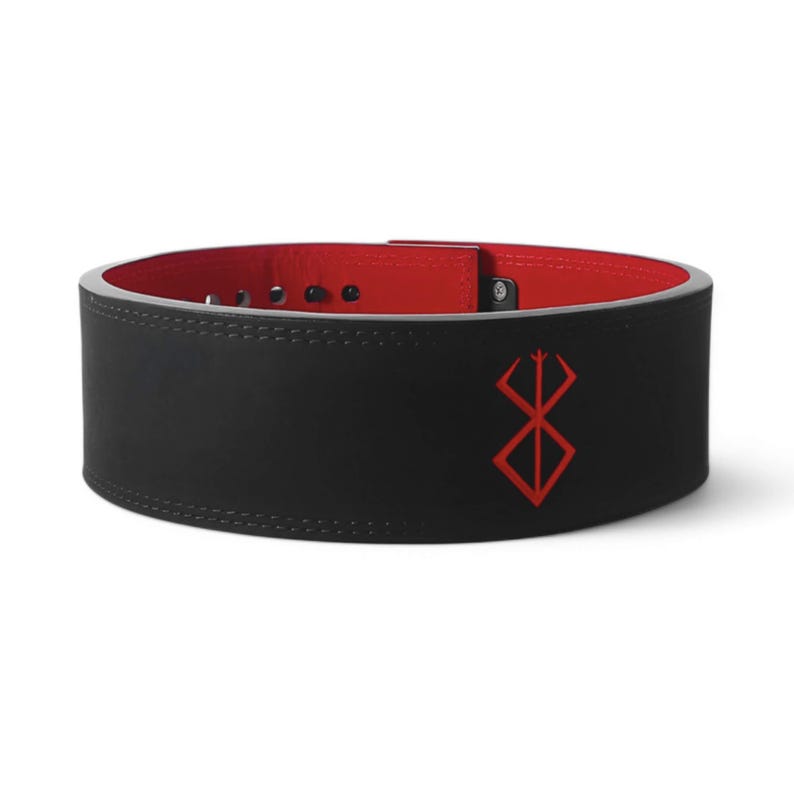 3rd image for berserk lever belt. Anime weightlifting belt for powerlifting.