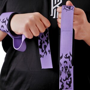 Anime Lifting Straps, Anime Wrist Wraps, Anime Powerlifting Gear, Anime Workout Gear, Deadlift Straps, Gym Accessory, Gift for Boyfriend