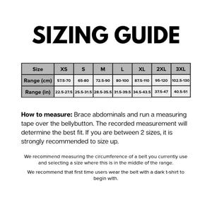 Sizing guide