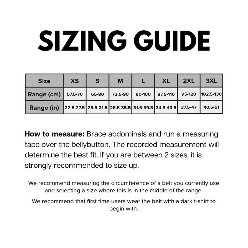 Sizing guide