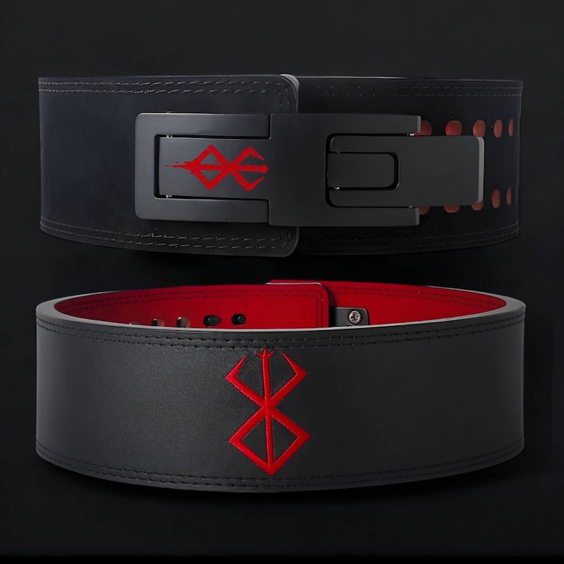 Front and rear view for Berserk Weightlifting Belt