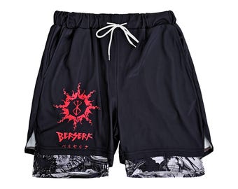 Berserk Anime Gym Shorts: Unisex Manga Workout Gear