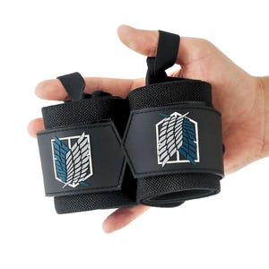 Freedom Anime Wrist Wraps, Anime Lifting Straps, Heavy-Duty Wrist Support, Anime Powerlifting Gift for Boyfriend