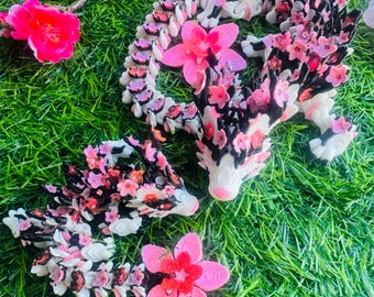 Articulated Cherry Blossom Dragon Baby and Adult