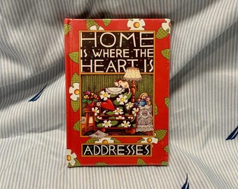 Vintage Mary Engelbreit Home Is Where the Heart Is Mini Address Telephone Book
