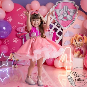 Himmelblaues Paw Patrol Kleid