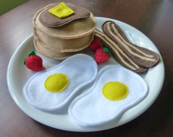 Deluxe Breakfast - Felt Play Food