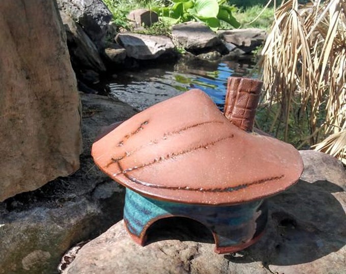 Green Nature Inspired handmade toad house for the garden