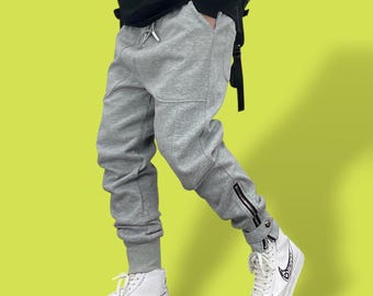 Herren Loose Fit Jogginghose, lässige Herren Joggerhose, Streetwear Hip Hop Hose, Herren Baumwollhose, Herren Sporthose