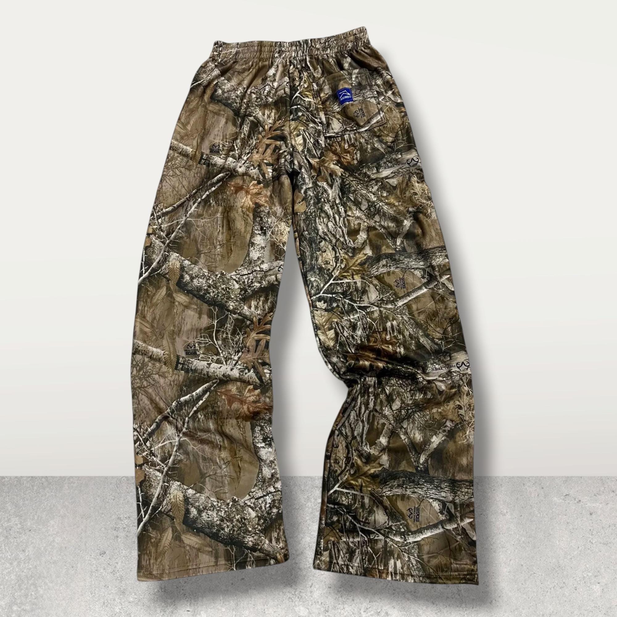 Pantalon camouflage à rayures tigrées vintage des années 1970 Taille homme 38 x 29 Coupe ample - France