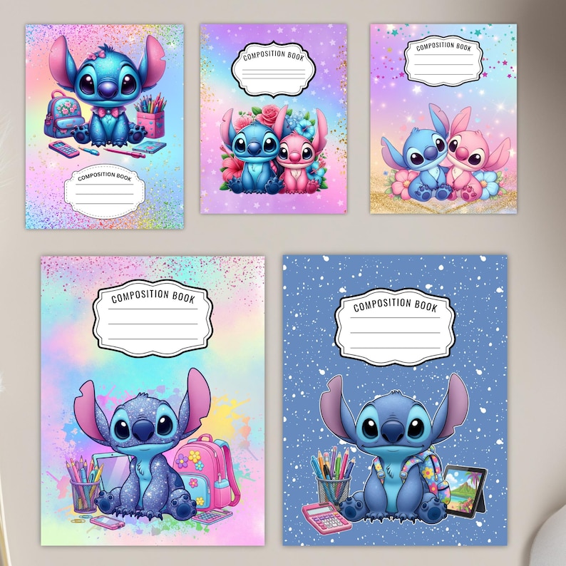 Composition Notebook Backside Composition Notebook Cover: Back to School (PDF Download, Canva ...