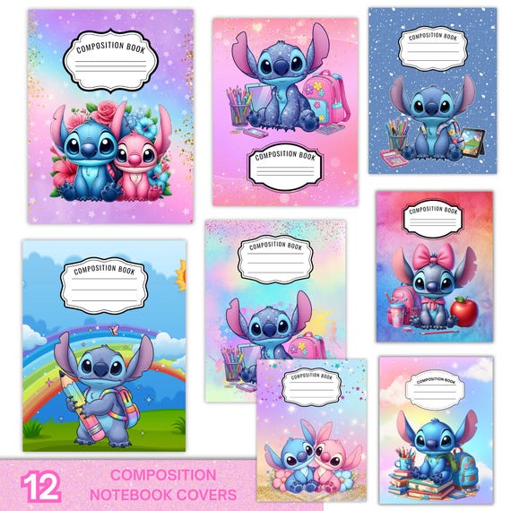 Composition Notebook Cover: Back to School (PDF Download, Canva Template)