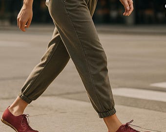 Handmade Burgundy Leather Barefoot Sneakers: Copper Rivet Grounding Minimalist Shoes