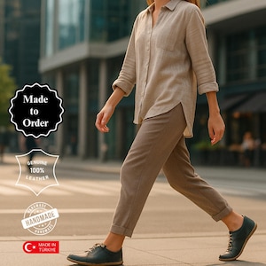 Handmade Barefoot Sneakers Green Minimalist Casual Sneakers, Earthing Zero Drop Shoes, Barefoot Sneakers, Wide Toe Barefoot Shoes Women