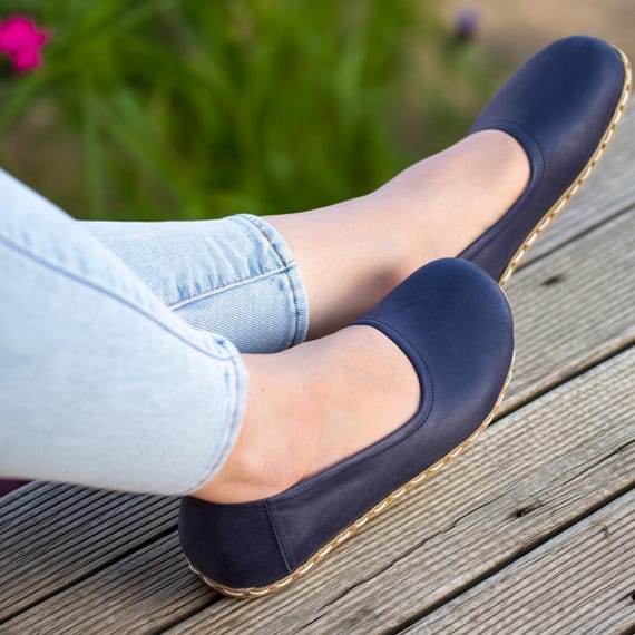 Barefoot Shoes Best Women Flat Shoes Handmade Leather Ballet Flats