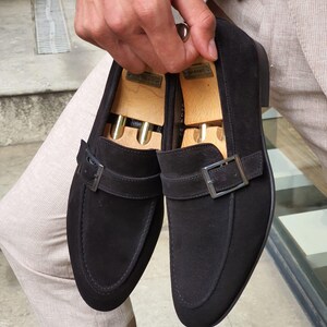 Black Suede Loafers