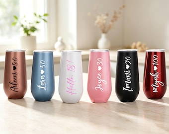 Personalized Cold Drink Tumbler, Birthday Party Gift, Custom Name Stainless Steel Cup