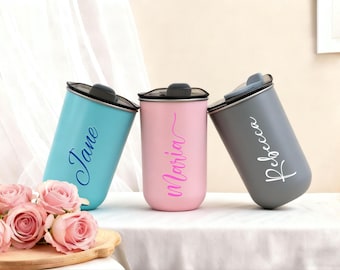 Personalized 10oz Stainless Steel Cup, Custom Travel Mugs with Lid, Gift for Any Occasion