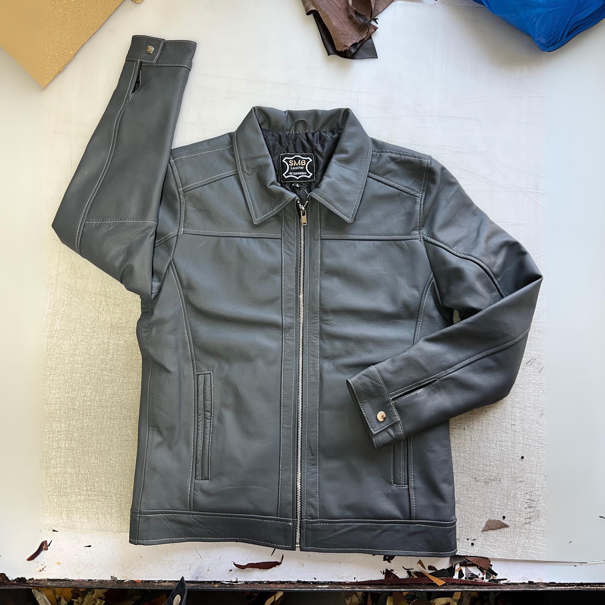 Grais leather jacket - Etsy 日本 Grais leather jacket - Etsy 日本
