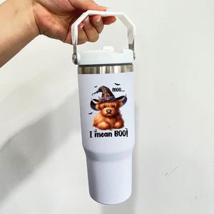 Personalised 30oz Hot/Cold Tumbler with Handle – Custom Printed Insulated Travel Cup (5 Colour Options)