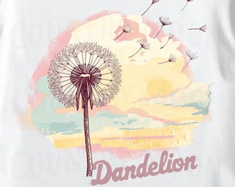 Dandelion Western PNG | Country Music Festival, Cowgirl Sublimation Shirt Design, Trending Digital Download, Trendy PNG