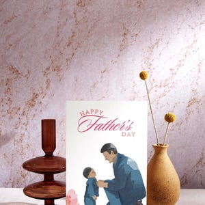 Cartão de felicitações personalizado para o Dia dos Pais | Download digital para impressão | Cartão de mensagem personalizado para o pai | Cartão de presente para download instantâneo |