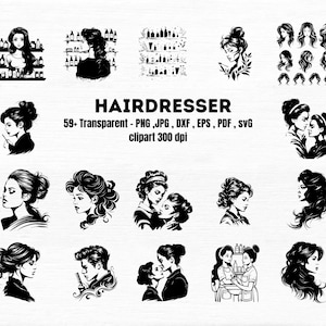 Hairdresser SVG Bundle: Salon & Barber Designs for Cricut (Digital Download)
