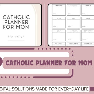 Catholic Mom Planner: Faith-Based Life Organizer (Digital Download)
