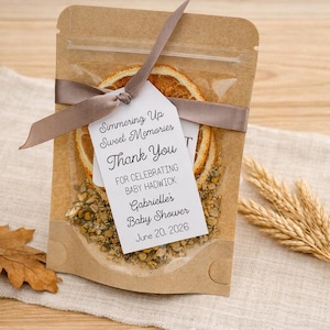 Baby Shower Favors for Guests • Personalized Simmer Pot Kit • Custom Baby Shower Favor • Stovetop Potpourri Gift
