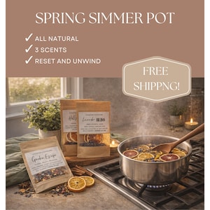 Spring Simmer Pot Kit - Stovetop Potpourri Crockpot Slow Cooker Potpourri Dried Fruits