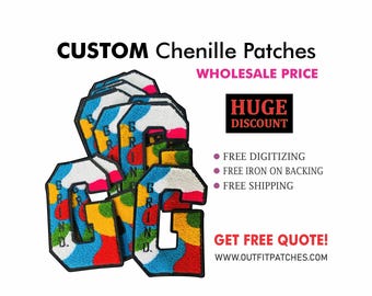 Custom Chenille Patches – Embroidered Iron-On Designs