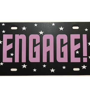 スタートレックにインスパイアされたナンバープレート ENGAGE! カータグ ボイジャー 次世代 ピカード ディープ・スペース・ナイン ディスカバリー