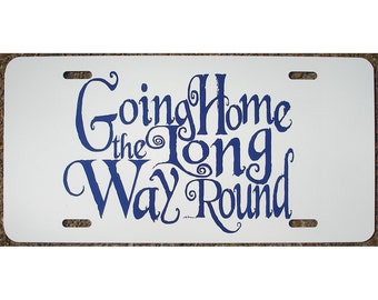 Matrícula de Gallifrey inspirada en Doctor Who Etiqueta para auto de Home the Long Way Round