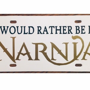 C. S. Lewis Chronicles of Narnia Car Tag License Plate