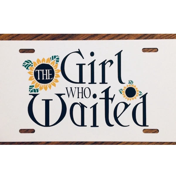 Doctor Who Inspired License Plate The Girl Who Waited Amy Pond Car Tag Accessory